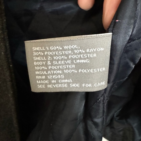 MICHAEL KORS Mens Wool Blend Pea Coat in Grey-EXCELLENT PRE-owned Condition! - Picture 9 of 11